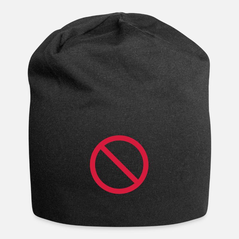 INTERDICTION - Bonnet en jersey - noir