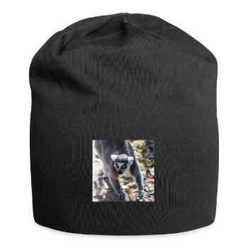 Katta (Lemur catta) - Bonnet en jersey - noir - Devant