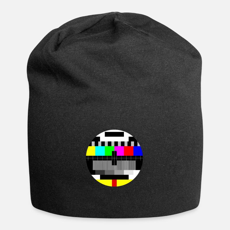 mire couleur - color test card - Bonnet en jersey - noir