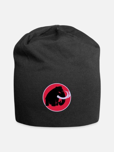 angry mammoth böses Mammut - Jersey-Beanie - Schwarz