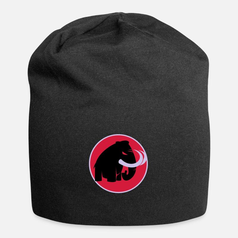 angry mammoth böses Mammut - Jersey-Beanie - Schwarz
