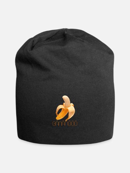 banane - Bonnet en jersey - noir