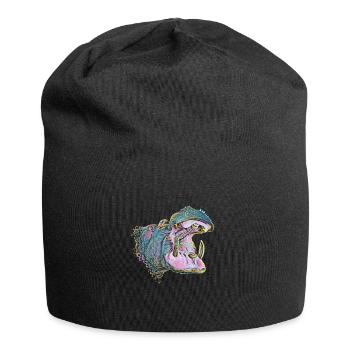 hippo - Jersey Beanie - black - Front
