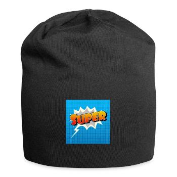 Super Comic Lettering Symbol - Jersey-Beanie - Schwarz - Vorne