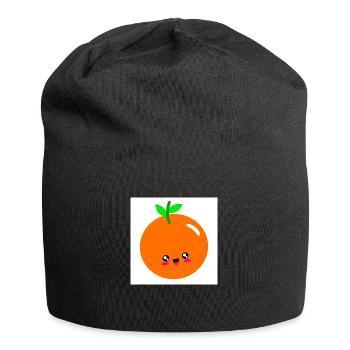 orange - Jersey Beanie - black - Front