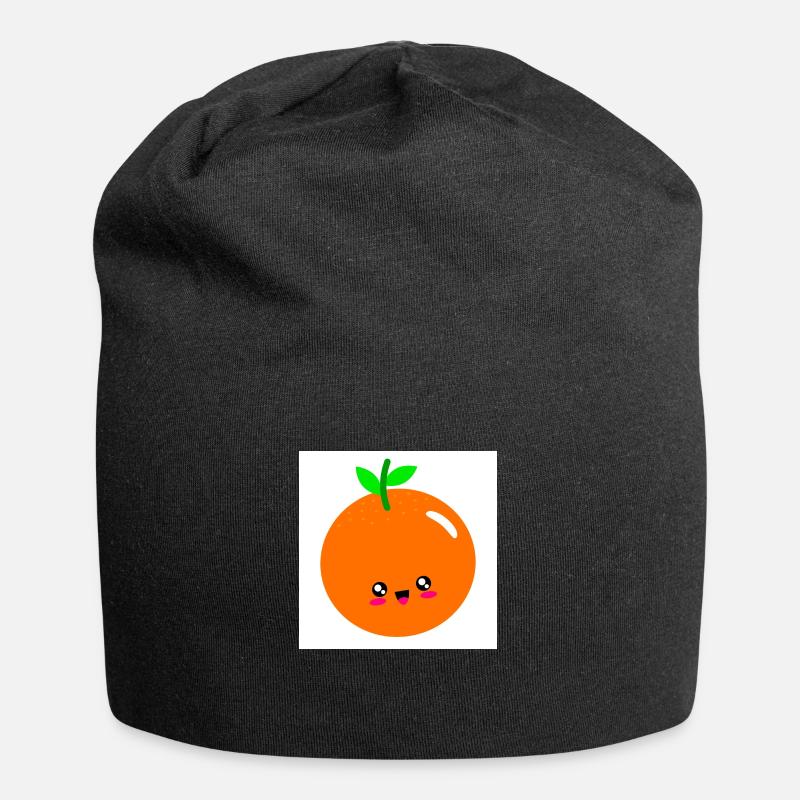 orange - Jersey-Beanie - Schwarz