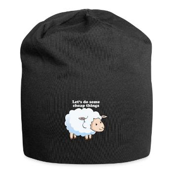 Sheep knows - Jersey Beanie - black - Front