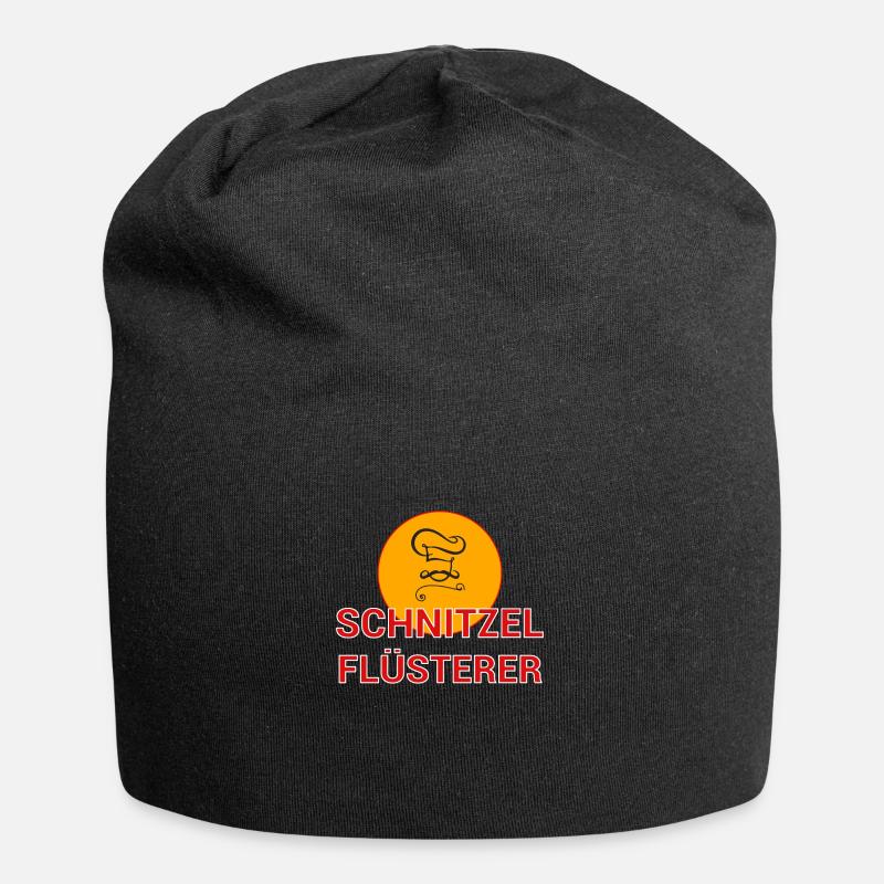 Schnitzel Whisperer Cook Cook Cook Cadeau - Bonnet en jersey - noir