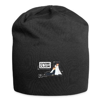 Game Over Drunk homme de mariage - Bonnet en jersey - noir - Devant