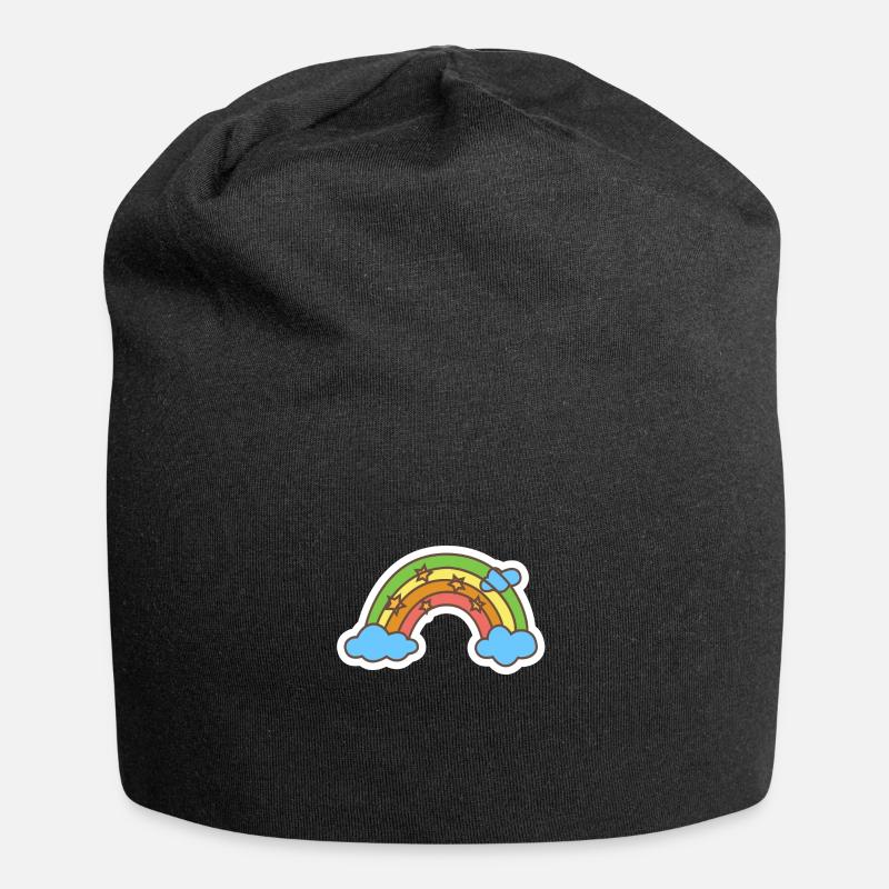 Kinder - Jersey-Beanie - Schwarz