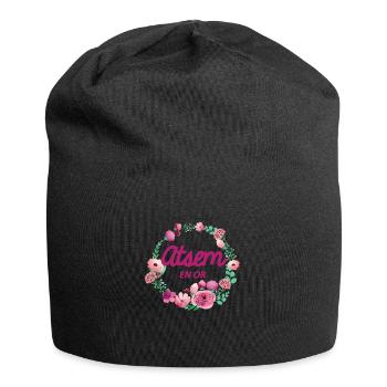 Atsem en or - Bonnet en jersey - noir - Devant