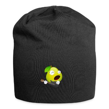 poire - Bonnet en jersey - noir - Devant
