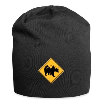 Grizzly Road Sign - Jersey-Beanie - Schwarz - Vorne