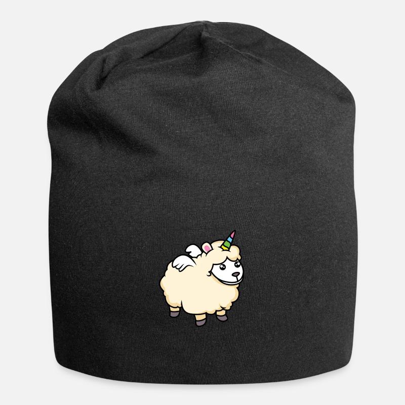 Doux mélange de mouton et de licorne - Bonnet en jersey - noir