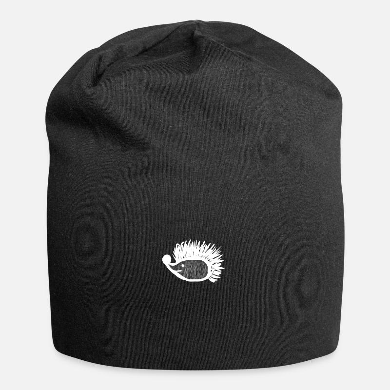 Igel - Jersey-Beanie - Schwarz