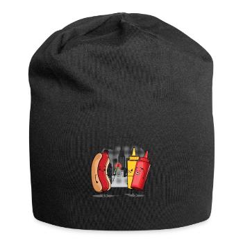 Hot Dog Love Ketchup - Jersey Beanie - black - Front