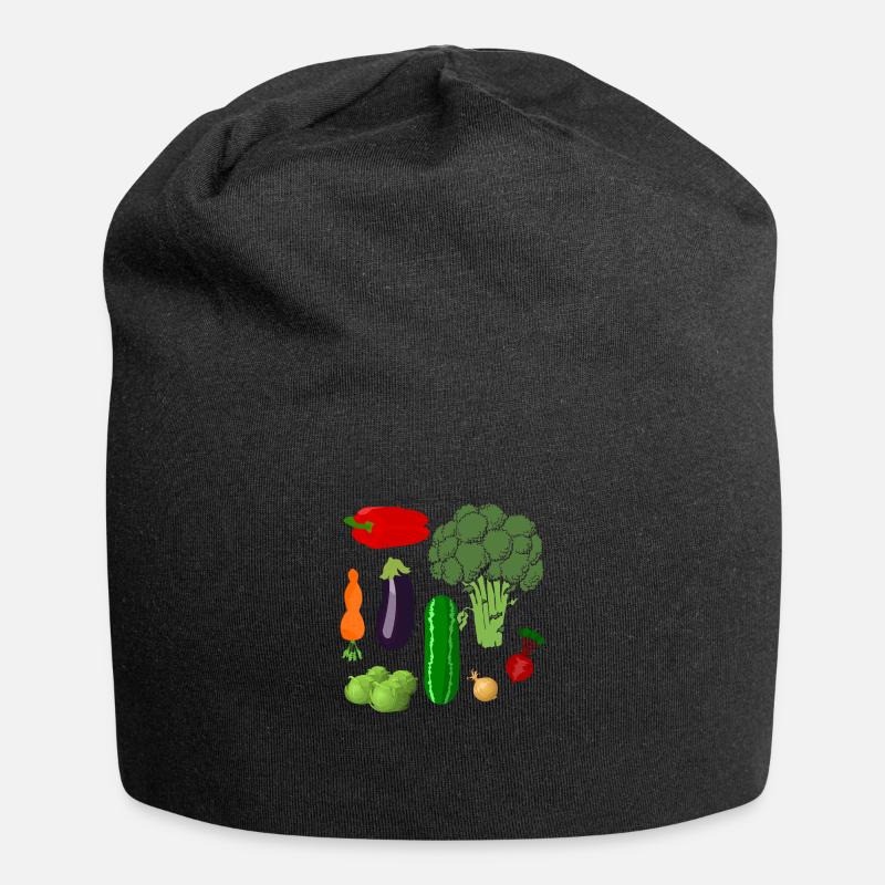 Gemüse - Jersey-Beanie - Schwarz