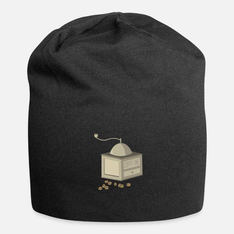 Coffee time - Jersey Beanie - black