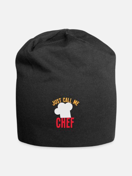 Appelez-moi chef - Bonnet en jersey - noir