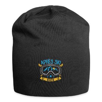 Apre Ski Elite | Cadeaux Snowboard Ski Ski - Bonnet en jersey - noir - Devant