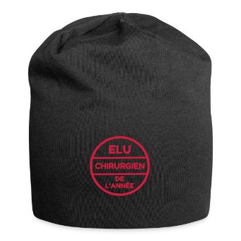Arzt / Medizin / Chirurg / Chirurgie - Jersey-Beanie - Schwarz - Vorne