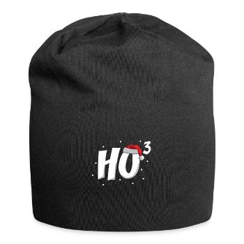 ho ho ho Weihnachts Motive - Jersey-Beanie - Schwarz - Vorne