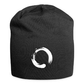 Cercle de yoga avec calligraphie bouddhiste symbole Enso Zen - Bonnet en jersey - noir - Devant