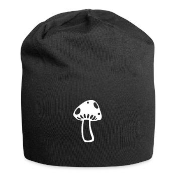 Pilz - Jersey-Beanie - Schwarz - Vorne