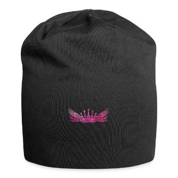 crown pink - Jersey-Beanie - Schwarz - Vorne