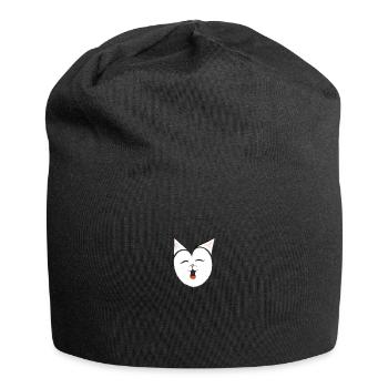 Süßes und glückliches kleines Fuchslächeln - Jersey-Beanie - Schwarz - Vorne