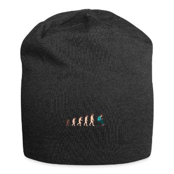 Evolution Developer Programmer Geschenkidee - Jersey-Beanie - Anthrazit - Vorne