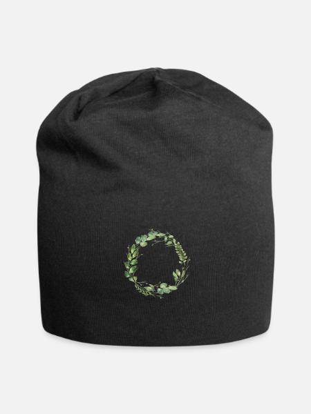 leafy_love - Jersey-Beanie - Schwarz