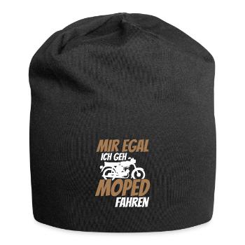 I don't care, I go a moped - Jersey Beanie - black - Front