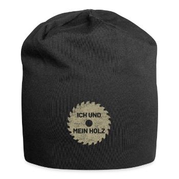 ich und mein holz - Jersey-Beanie - Schwarz - Vorne