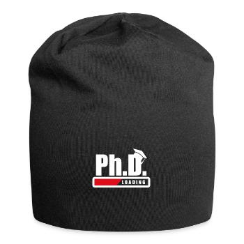 Student Ph.D. Loading Doctoral student Funny gift - Jersey Beanie - black - Front