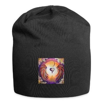 Herzengel des Selbstbewußtseins - Jersey-Beanie - Schwarz - Vorne