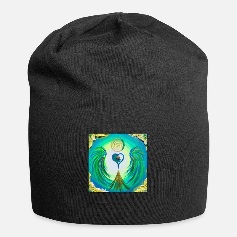 Herzgel d'acceptation - Bonnet en jersey - noir