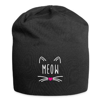MEOW - Jersey Beanie - black - Front