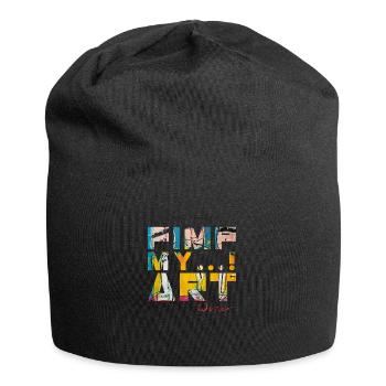T SHIRTS TEXT PIMP MY ART - Jersey Beanie - black - Front
