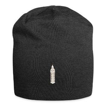 Big Ben Tower - Jersey-Beanie - Anthrazit - Vorne