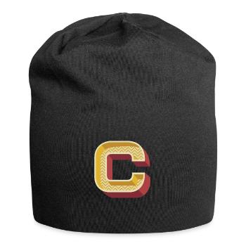 C - Bonnet en jersey - noir - Devant
