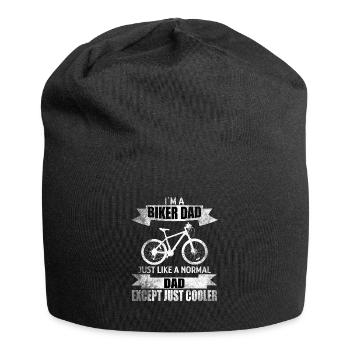 Biker Vater lustiger Spruch Fahrradfahren - Jersey-Beanie - Schwarz - Vorne