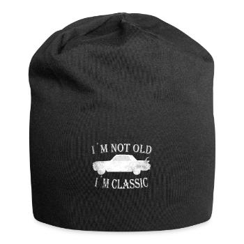 cadeau d'anniversaire drôle disant plus - Bonnet en jersey - noir - Devant