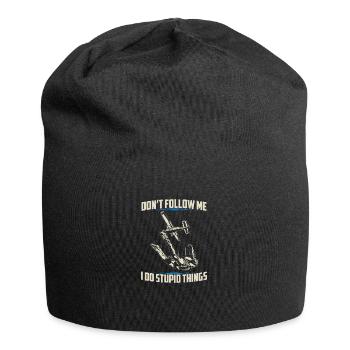 Skydiving | Skydive skydiving gifts - Jersey Beanie - black - Front
