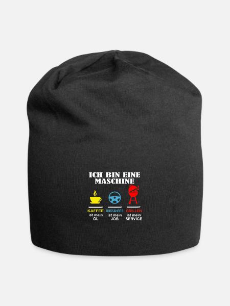 Busfahrer- Ich bin eine Maschine - Jersey-Beanie - Schwarz