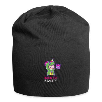 BACK TO REALITY - Bonnet en jersey - noir - Devant