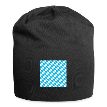 Bavière Bavière Drapeau Bavière Chèque Diamants - Bonnet en jersey - noir - Devant