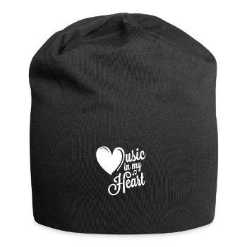 music in my heart - Jersey Beanie - black - Front