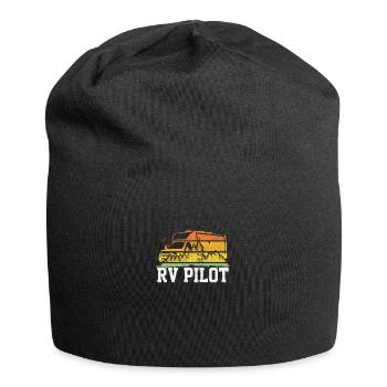 Motorhome Copilot Motorhome Family Vacation Outfit - Jersey Beanie - black - Front