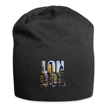 Toits de Londres - Bonnet en jersey - noir - Devant